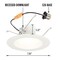 Westinghouse Recessed Down-Light LED Dimmablemable 14W 120V Clear Temp Select 5-6In White 5244000 - alternate 5